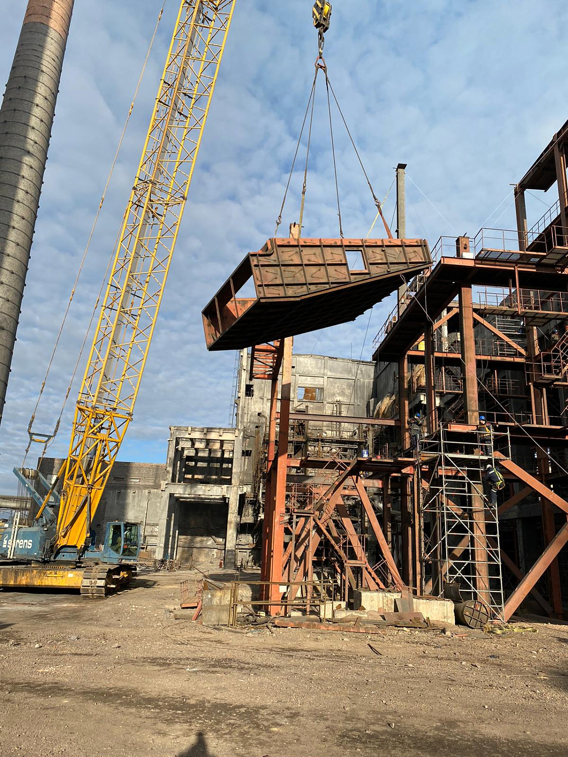 Балхашская ТЭЦ, Монтаж котлоагрегата Е-270-9,8-540 КТ.